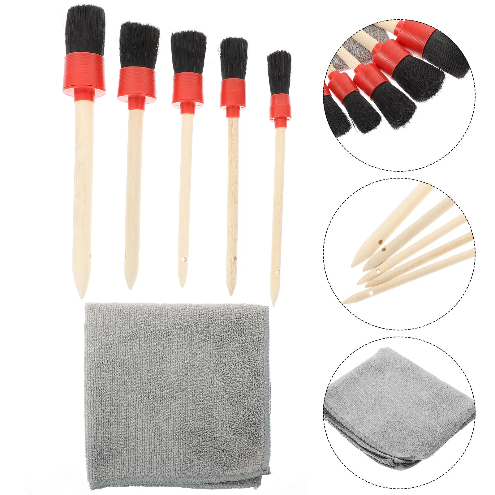 

Tire Cleaner Brush Crevice Car Cleaning Tool Accessories Superfine Fiber