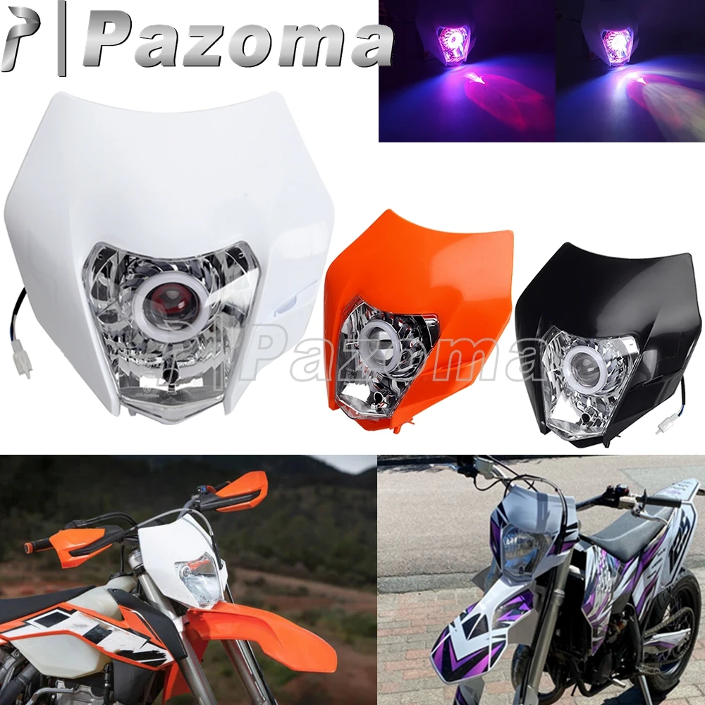 

E8 E-Mark Motorcycle Headlight LED Lights For XC-W EXC EXC-F Six Days FREERIDE 250 F 690 SMC R Enduro Dirt Bike Dual Sport 14-21