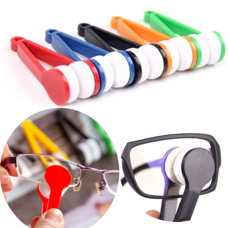 

Eyeglass Sunglasses Spectacles Microfiber Cleaner Portable Multifunctional Glasses Cleaning Rub Brushes Wiping Tools Mini 1 Pcs