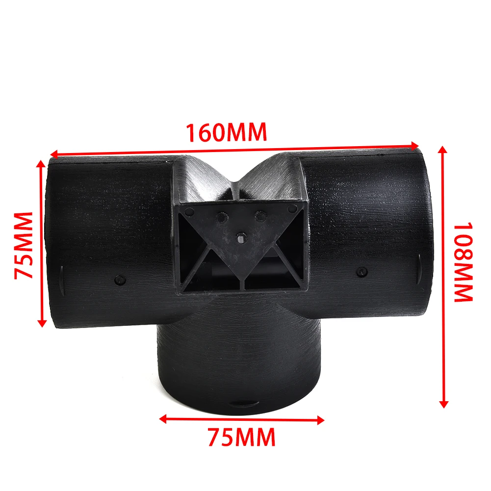 

Разветвитель 75 мм, Т-образный нагреватель с клапаном Vavle 6,3 дюйма, черный выходной разъем, парковочный Универсальный тройник с подогревом