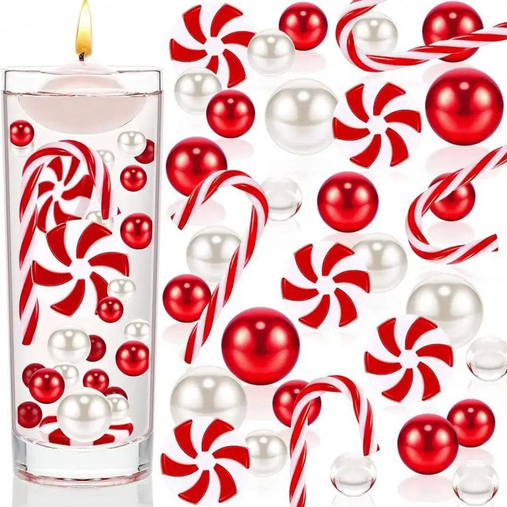

Floating Vase Pearl Christmas Vase Decoration Wedding Table Decoration includes Transparent Water Gels Vase Fill Party Decor