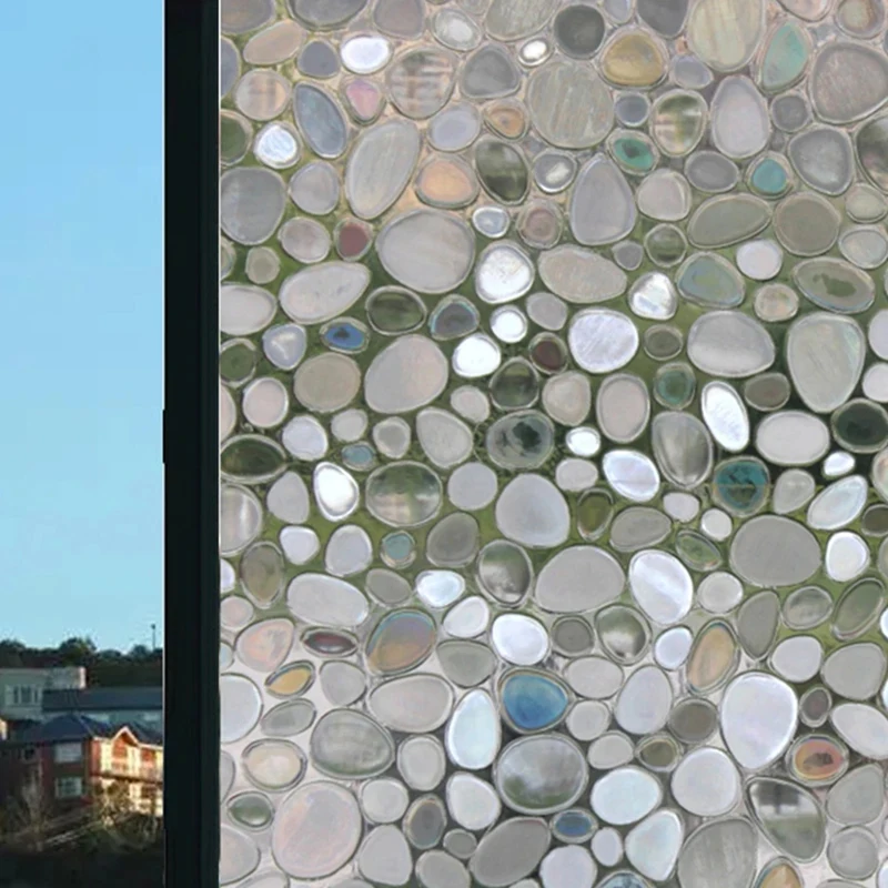 Клейкая наклейка из матового стекла электростатическая оконная пленка