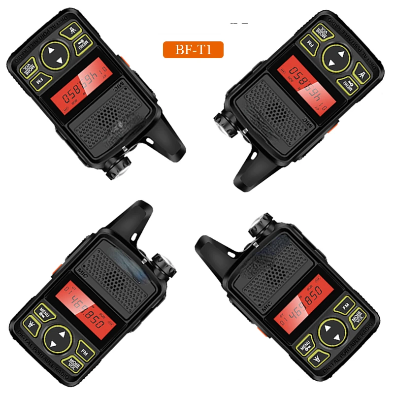 

Оригинальная компактная портативная рация BF-T1 Walkie-talkie UHF MHz FM HF, приемопередатчик, Портативное двухстороннее радио, беспроводное переговорн...