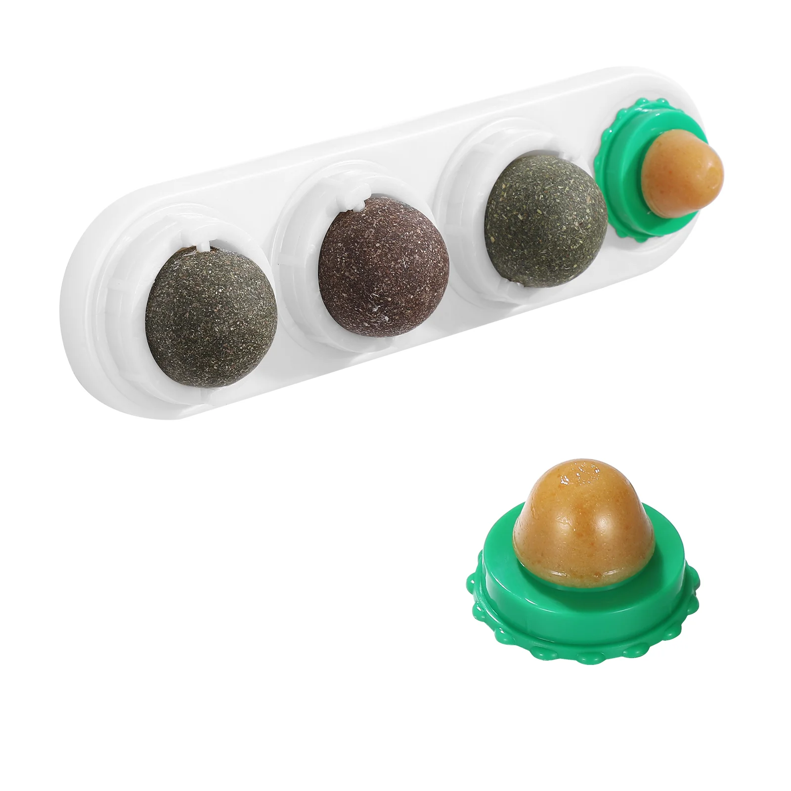 

POPETPOP Help Digestion Rotating Kitten Nutrition Balls Cat Sugar Catnip Cat Snacks