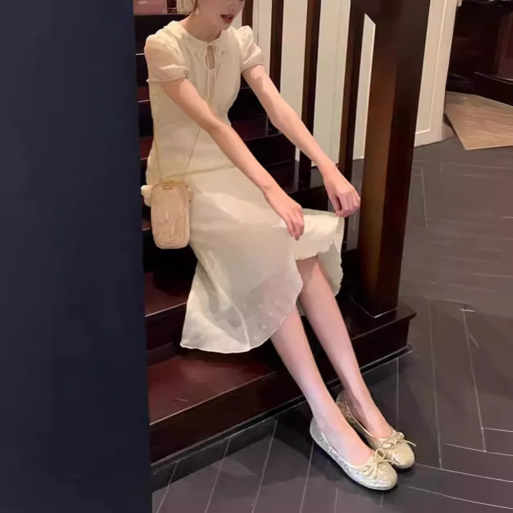 Женское цельнокроеное платье миди элегантное пляжное платье-миди для дня