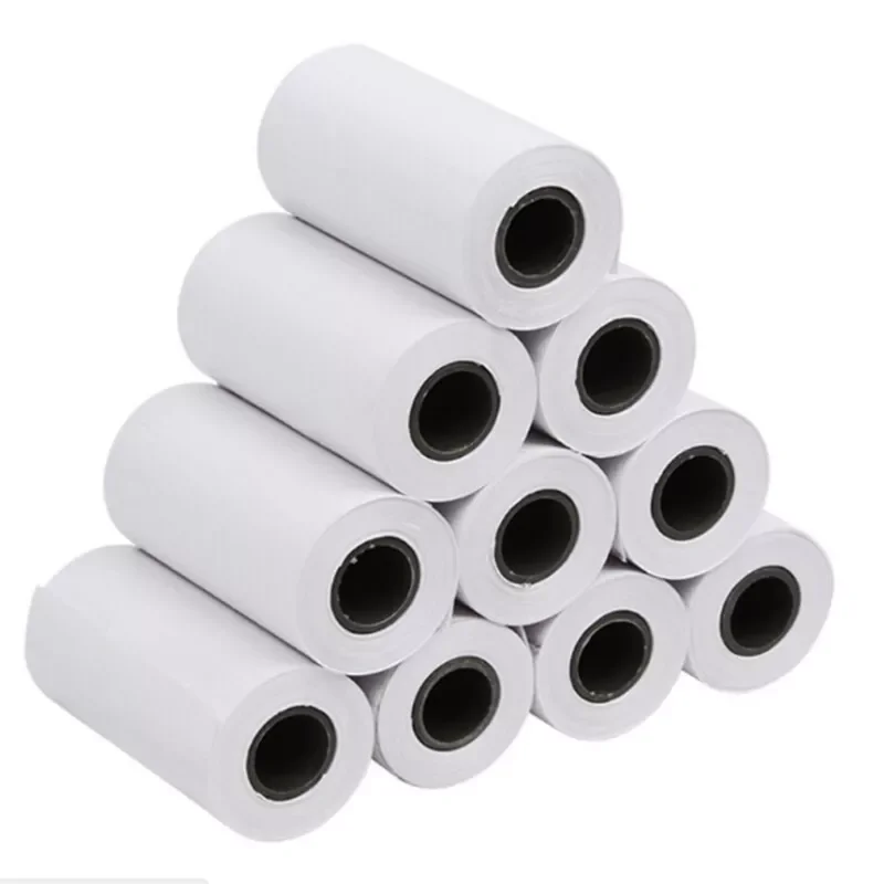 

5 Rolls Printable Sticker Paper Roll Direct Thermal Paper With Self-adhesive 57*30mm For PeriPage A6 Pocket PAPERANG P1/P2