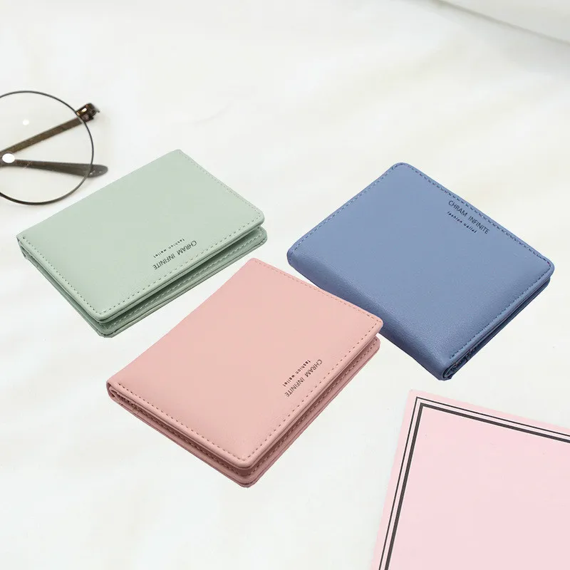 

New Ladies Wallet Short Student Fashion Coin Purse Soft Leather Thin Wallet Women Long Pu Monederos Para Mujer Carteira