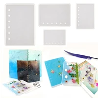 diy notebook cover resin mold crystal uv epoxy silicone molds transparent book creative gift resin casting molds resin craft