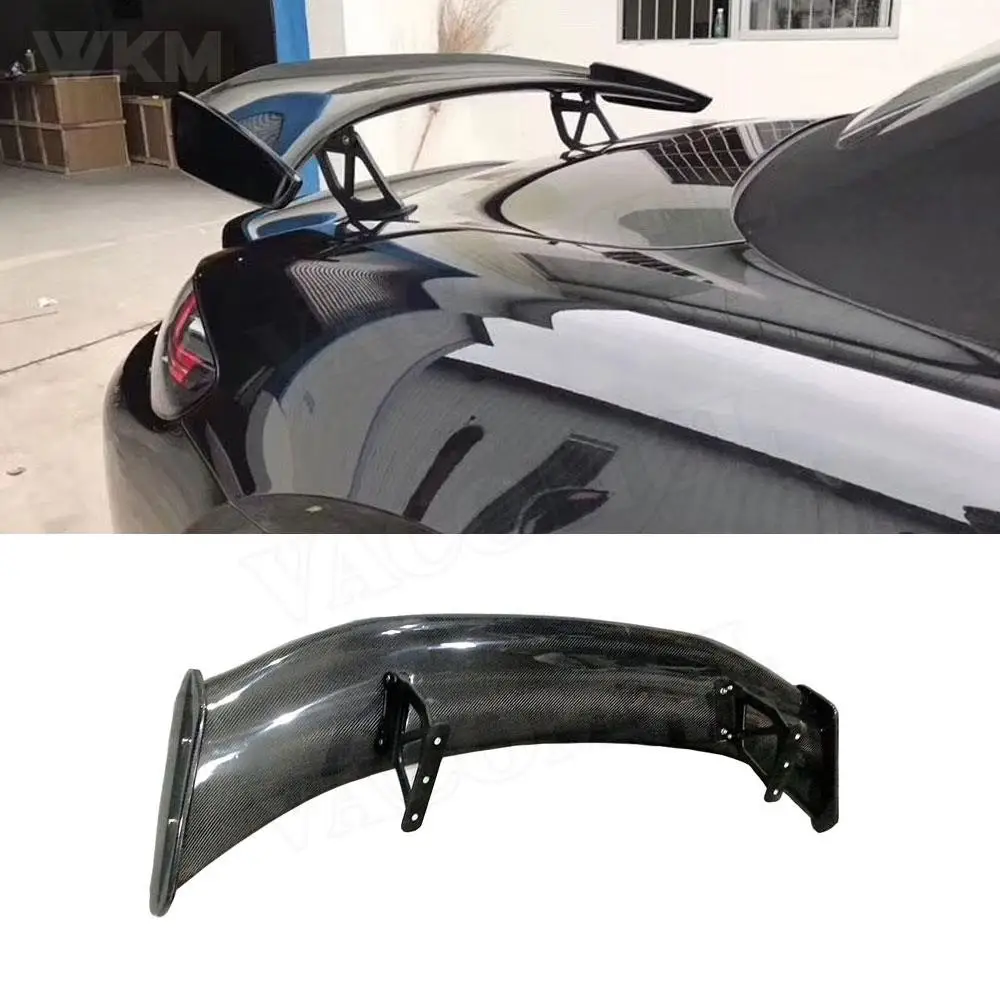 Углеродного волокна задний спойлер хвост гоночный GT крылья для Porsche Cayman 981 986 987 718