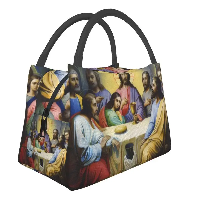 

Jesus Insulated Lunch Bag for Work Office Jesus Lord God Waterproof Thermal Cooler Bento Box Women
