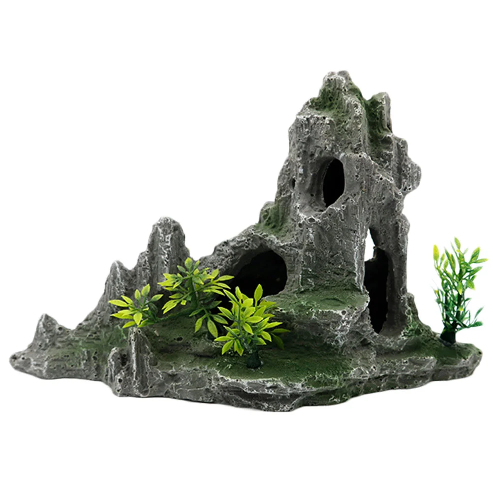 

Aquarium Mountaintank Decoration Decor Ornament Resin Landscapeornaments Water Artificialsimulation Adornment Accessories