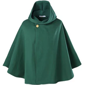 

Anime Clothes Attack on Titan COSplay Cloak Survey Corps Wings of Freedom Cos Green Black Game Anime Halloween Cape Cloak