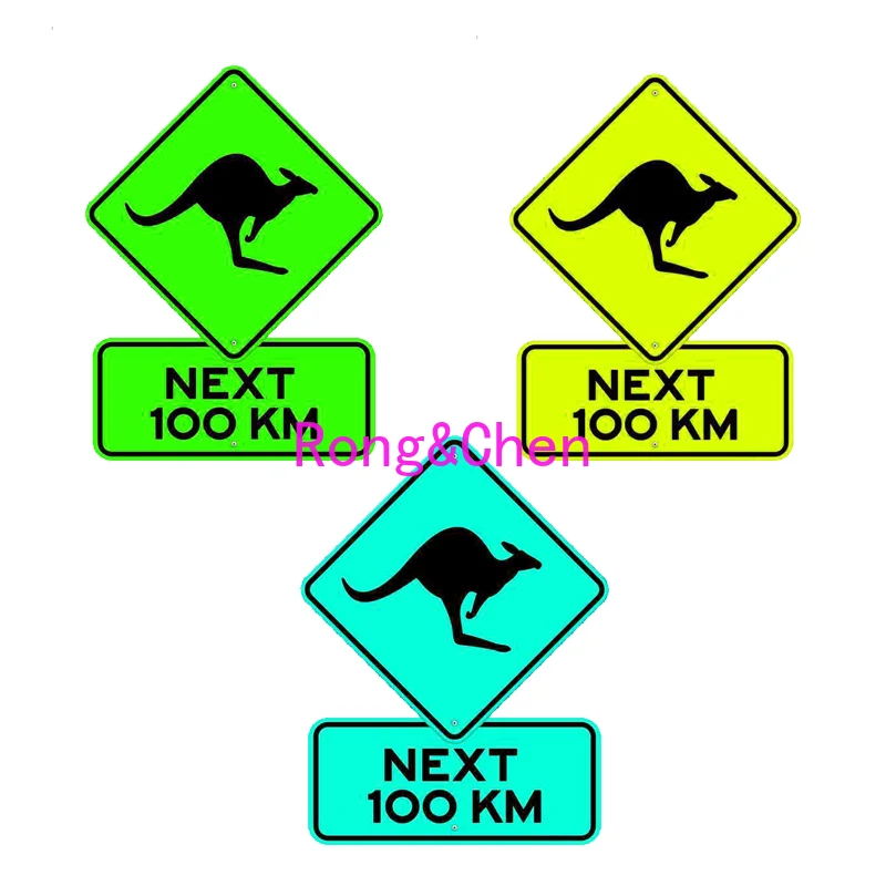 

Personality Car Stickers Kangaroos Next 100 Km Car Motorcycle Racing Windshield Trunk Body Laptop Helmet Waterproof PVC Decals