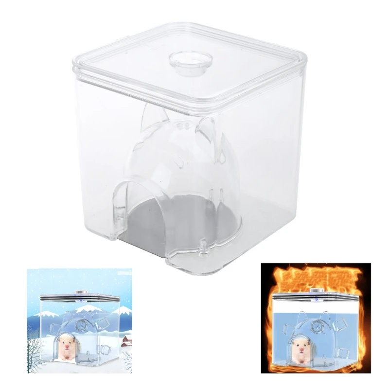 

Small Pet Cooling Hideout House Using Ice Water as Cold Medium Continuous Cooling Nest for Mini Animals Gerbils