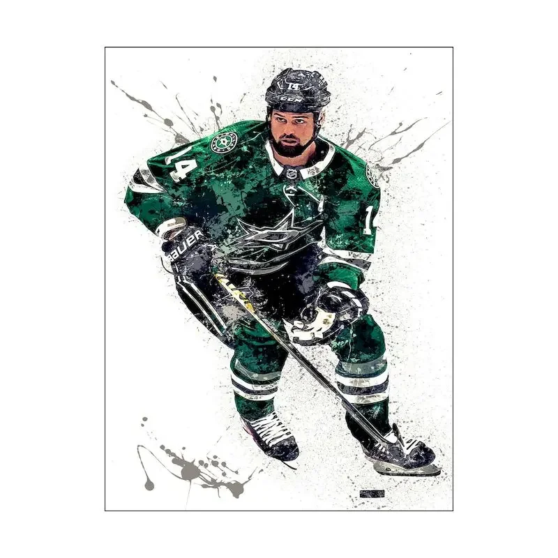 

Abstract Ice Hockey Portrait Sport Canvas Painting Sport Athlete Poster Print Home Decor Wall Art Picture for Gym Bedroom Kids