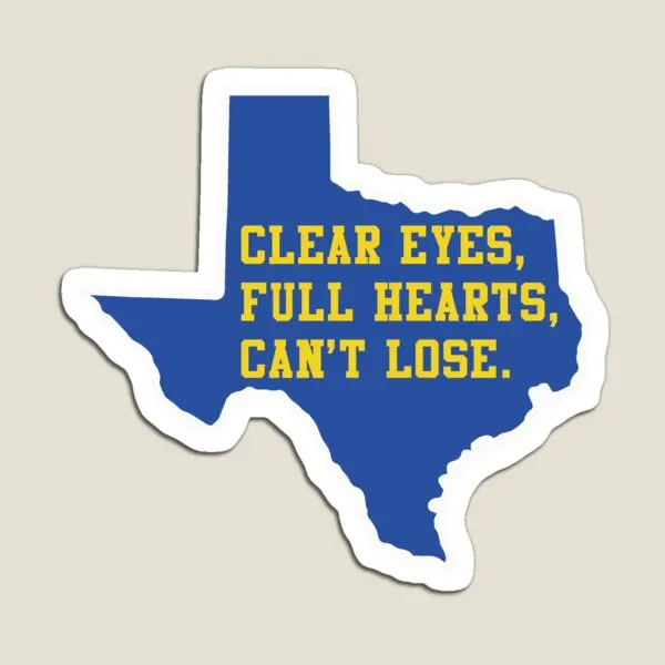

Clear Eyes Full Hearts Ca Not Lose Fr Magnet Toy Cute Stickers Holder Colorful Home Decor Children Magnetic Refrigerator Kids