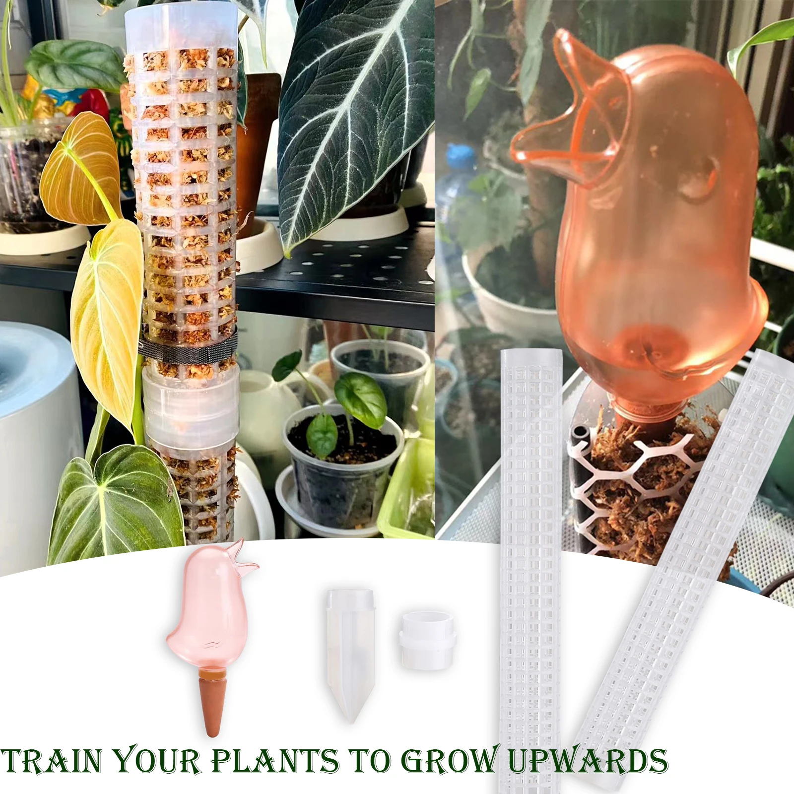 

Пластиковая система капельного орошения для птиц, сгибаемый стержень для Моха, для подъема к растениям, автоматический полив