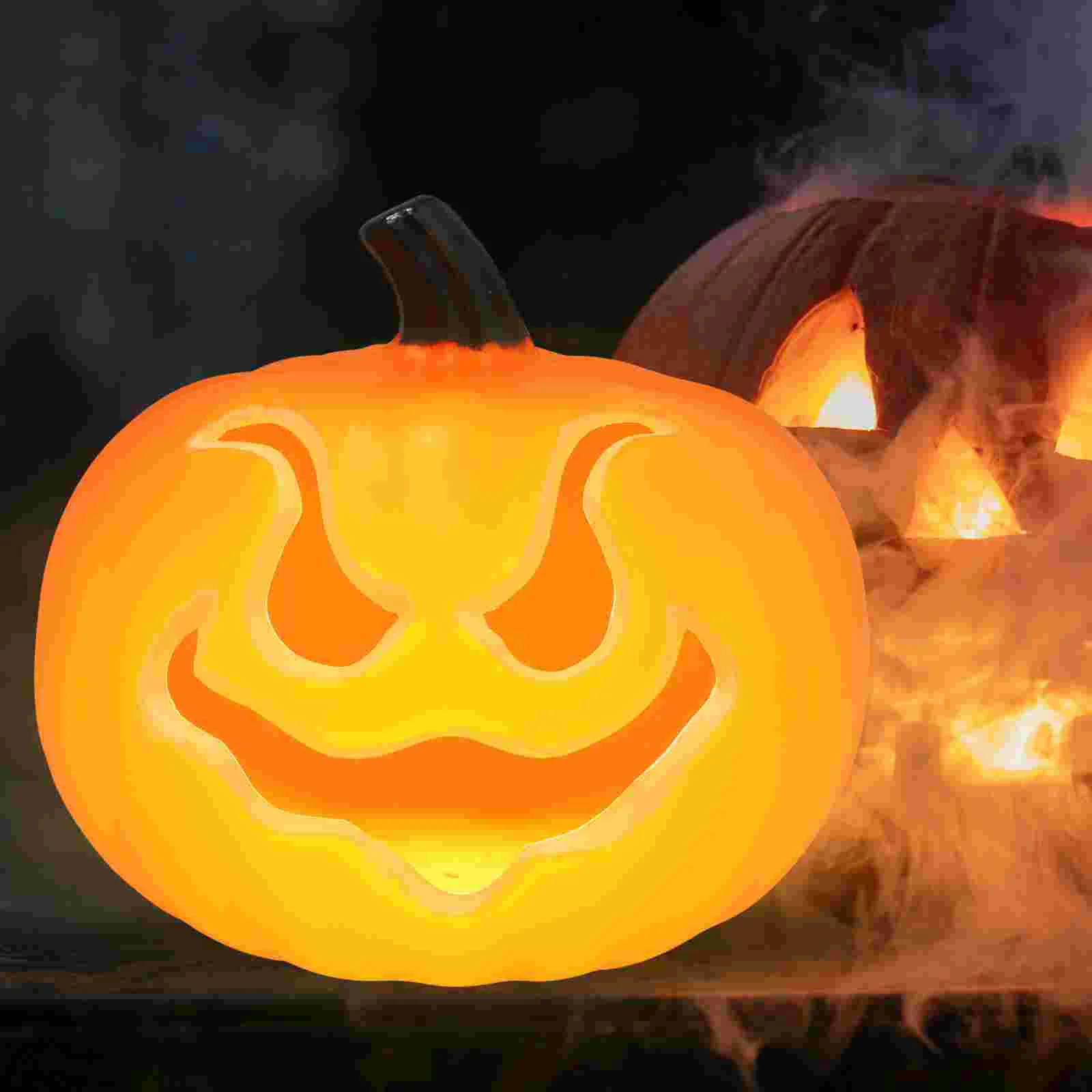 

Pumpkin Table Lamp Lamps Farmhouse Halloween Decor Trays Decorative Lights Lighting Fall Decorations Home