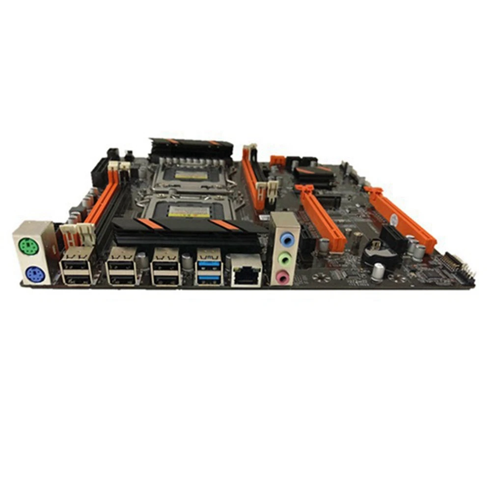 X79 Dual CPU Motherboard for Intel LGA 2011 Xeon with 2X E5 2650 V2+Switch Cable M.2 NVME Support RECC DDR3 RAM |