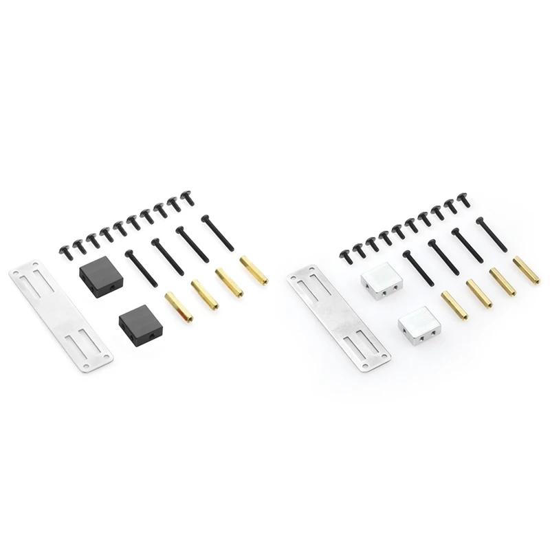 

Комплект металлических сервоприводов с фиксированным кронштейном для WPL B14 B16 B36 C24 C34 1/16, черный и серебристый цвета, 2 набора