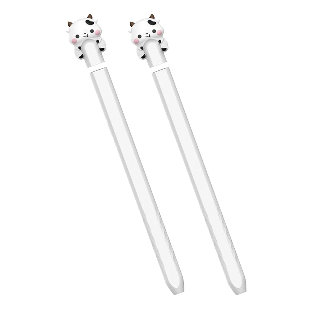

Cover Compatible with 2, Silicone Sleeve Cow White Case Silicone Capacitive Stylus Cover