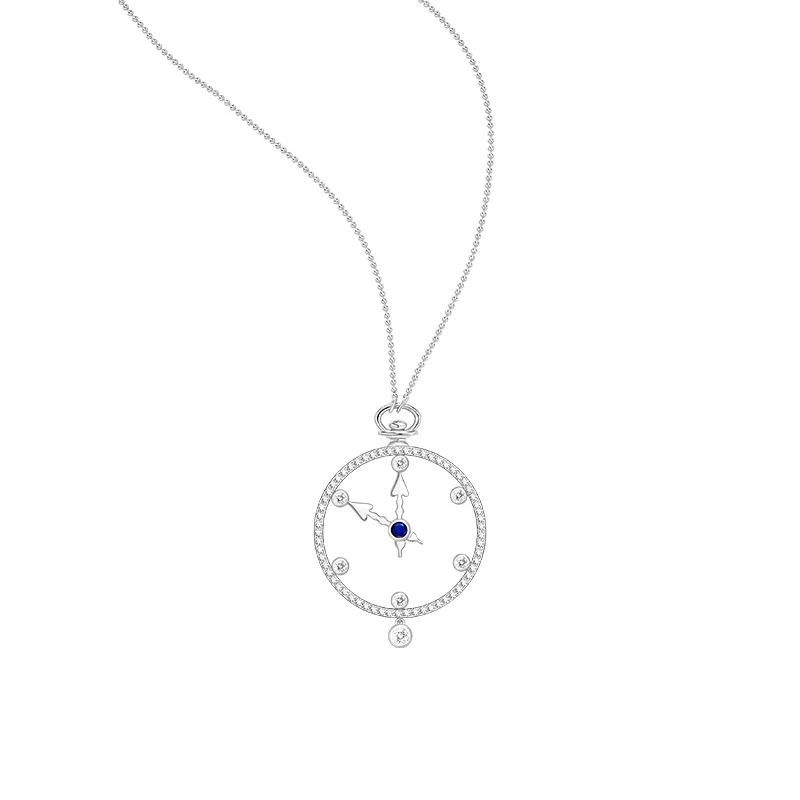 

S925 Silver Luxury Designer Women Gift Fine Jewelry Long or Short Body Necklace