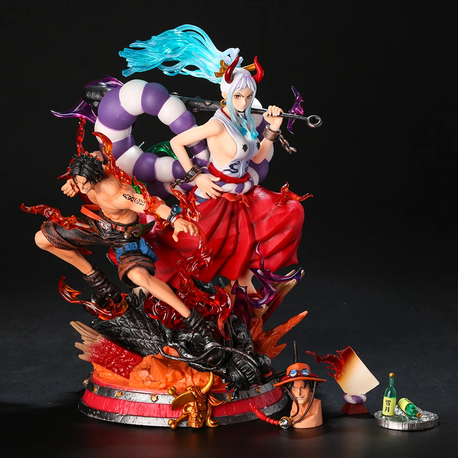 

LX Studio One Piece Ace & Yamato Resin Statue Collection Figure Model Toy