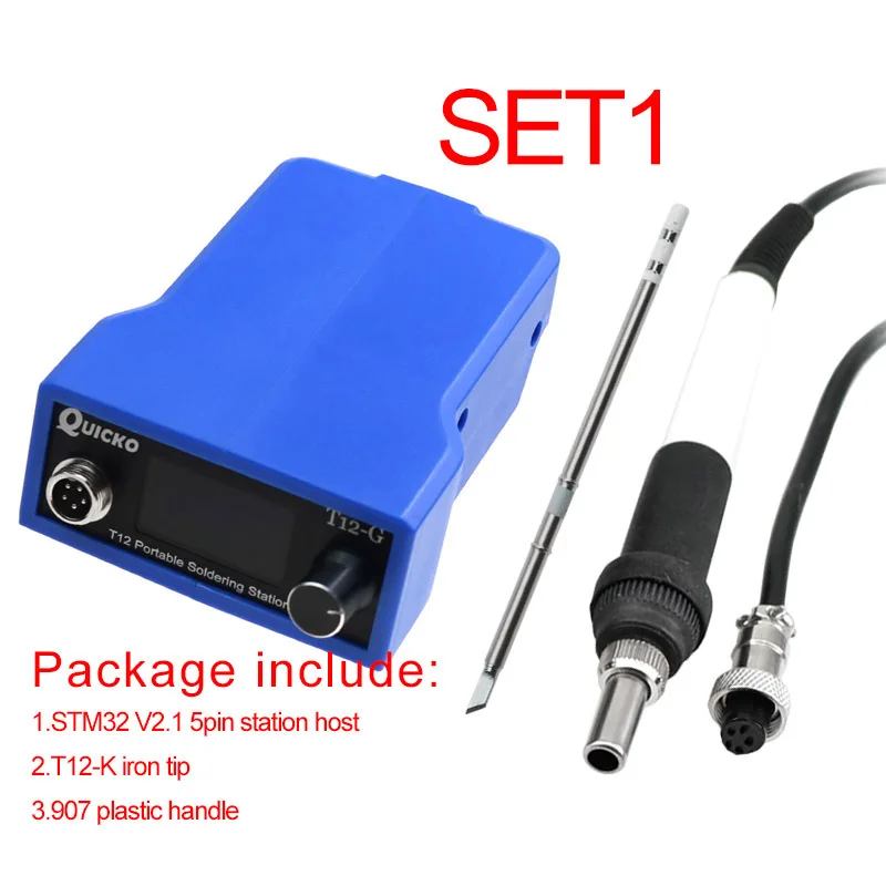 

QUECOO T12-G беспроводная паяльная станция 72Вт для аккумулятора Makita