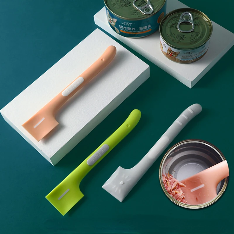 

Stirring Tableware Feeder Canned For Long Shovel Feeding For Accessories With Handles Wet Pets Pets Cats Spoons Spoons Dogs Food