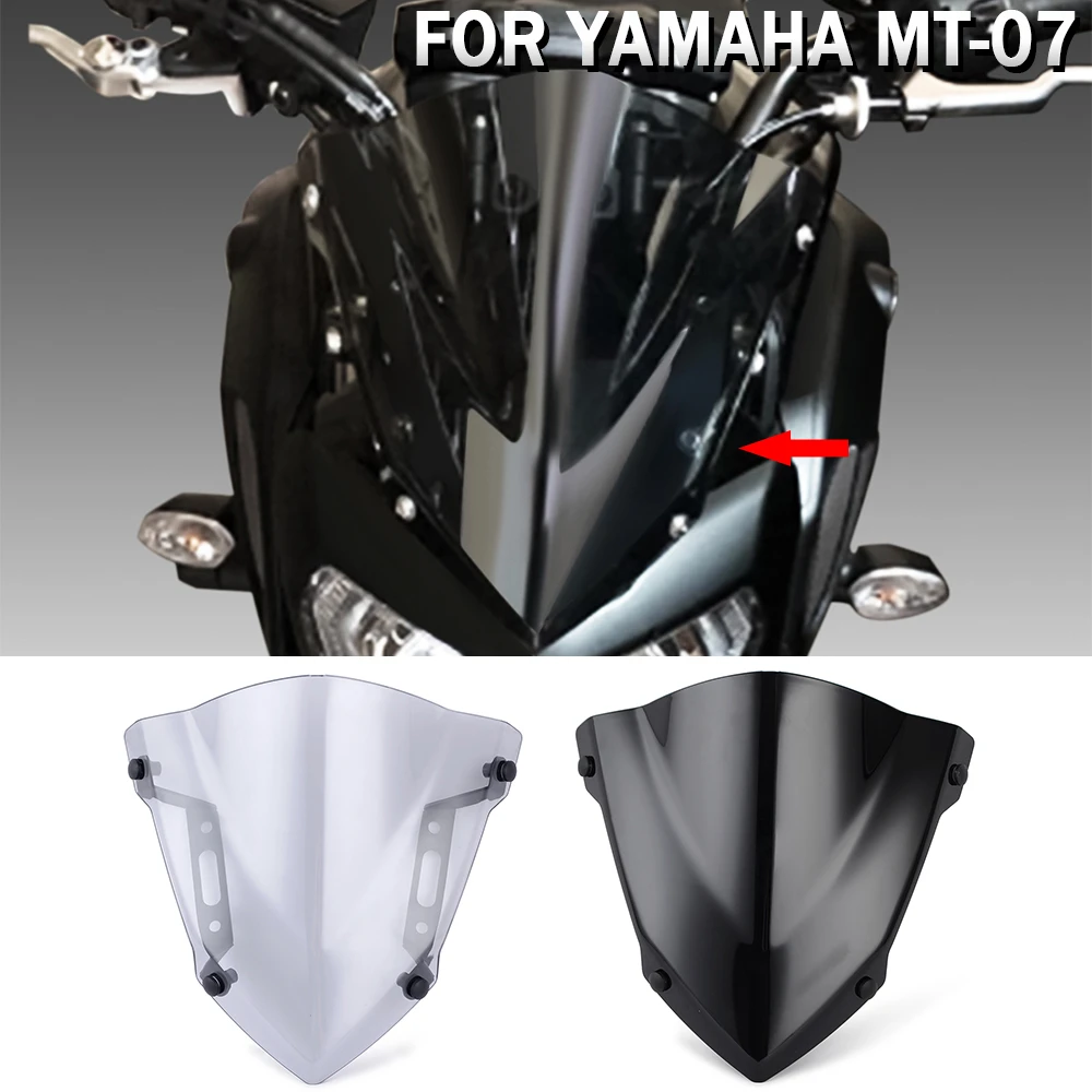 

Motorcycle Windscreen For YAMAHA MT-07 FZ-07 MT07 2018 2019 2020 Windshield Wind Deflectors MT07 FZ07 MT FZ 07