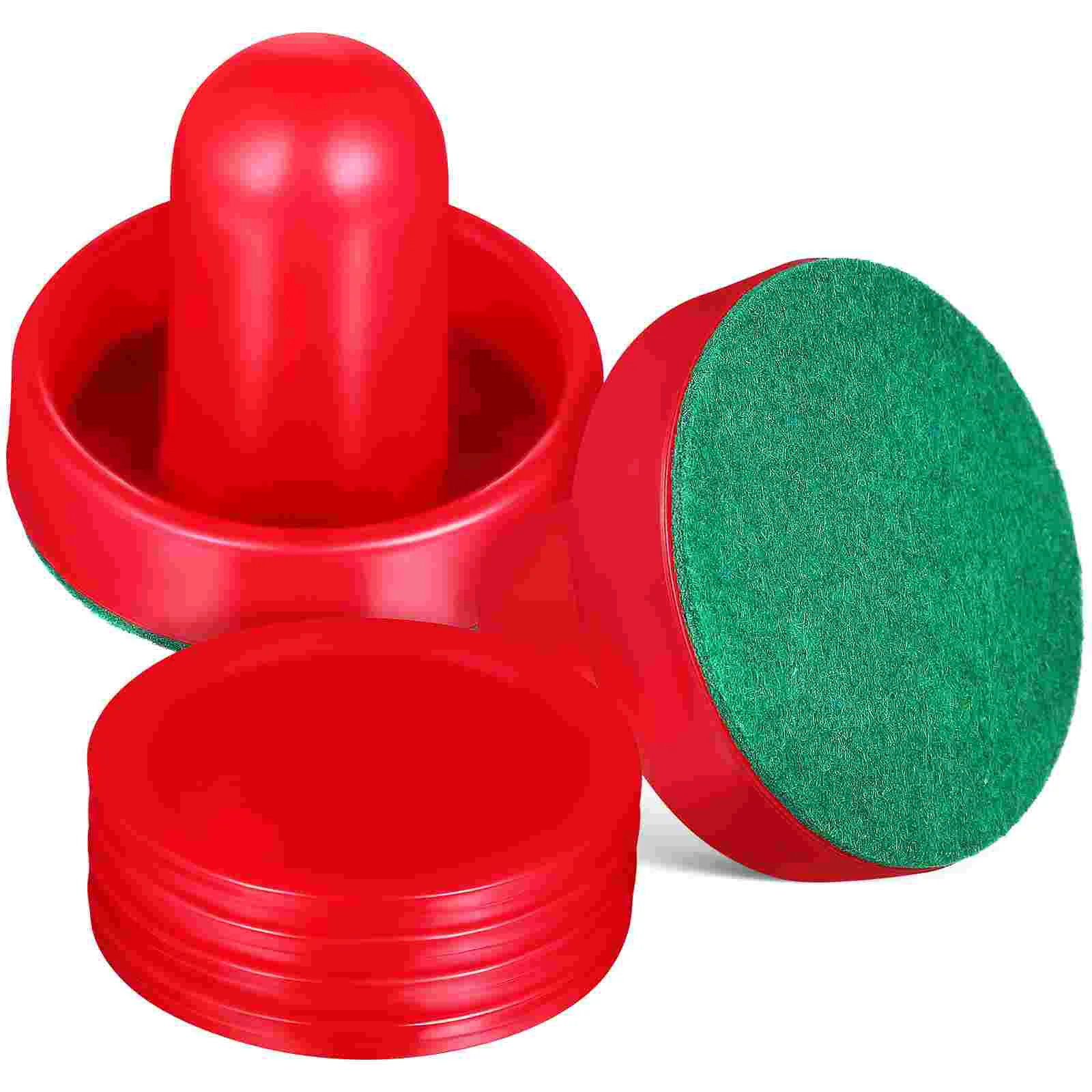 

1 Set Replacement Accessories Sturdy Creative Premium Ice Hockey Pucks with Pushers Air Hockey Pucks and Paddles