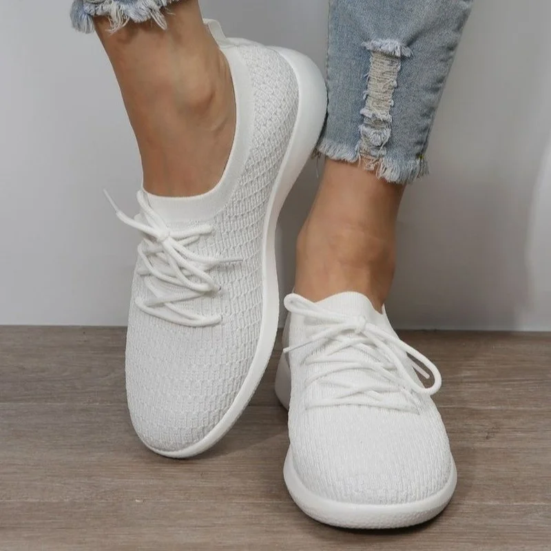 

Кроссовки женские сетчатые с вулканизированной подошвой, дышащие уличные кеды для бега, повседневная спортивная обувь, весна-осень 2022