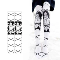 japanese two dimensional animation printing stockings lolita girl thigh over the knee stockings fashion cartoon sweet long socks