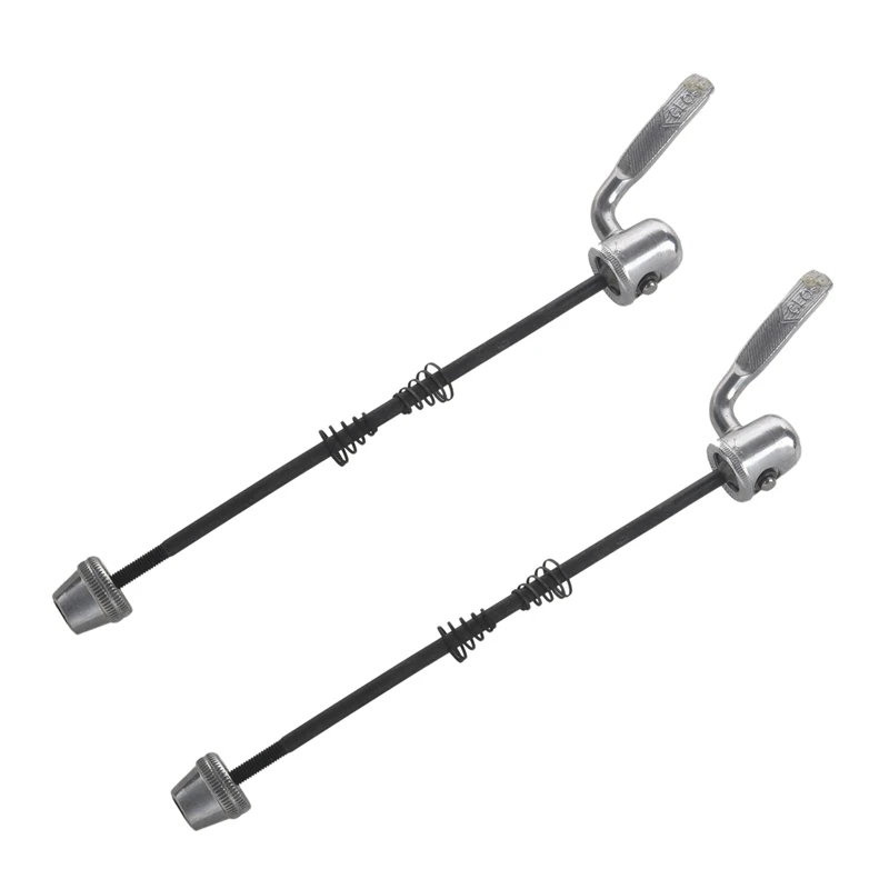 

2 Pc Silver Bike Quick Release Skewer Part For Trainer Bicycle Road Mountain Cycling Bike Rear Wheel Tire