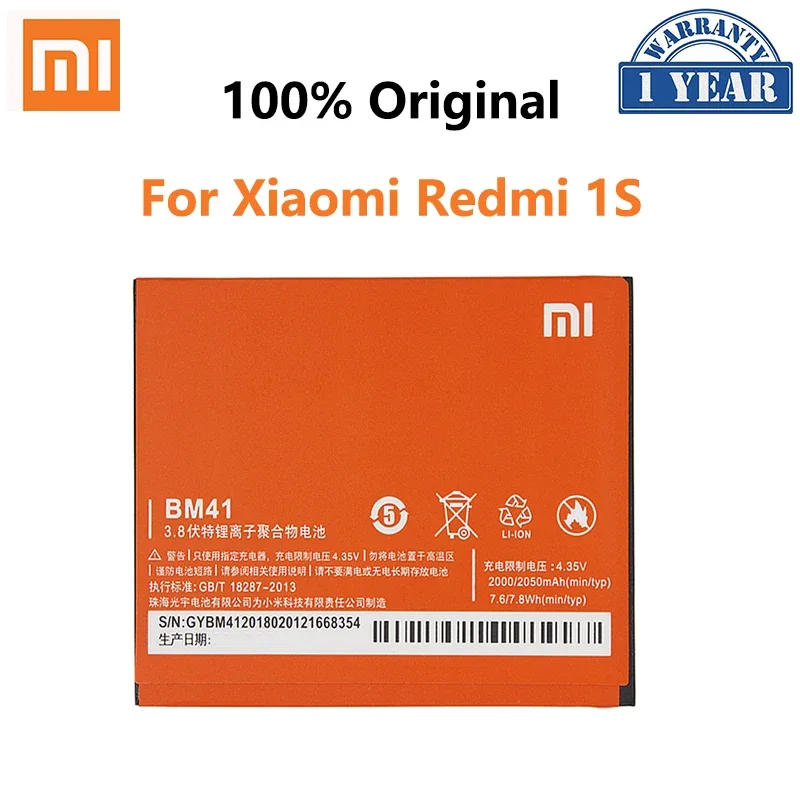 100% оригинальный сменный аккумулятор для телефона Xiaomi Redmi BM20 BM40 BM41 BM42 BM44 BM45