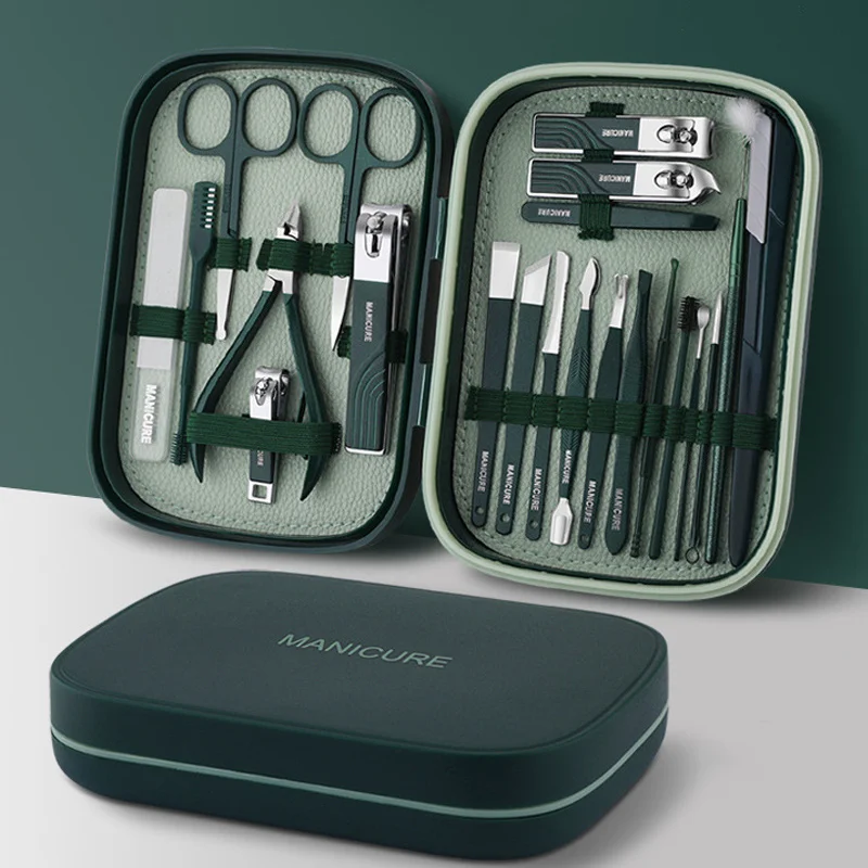 

22 шт./набор, кусачки для ногтей из нержавеющей стали