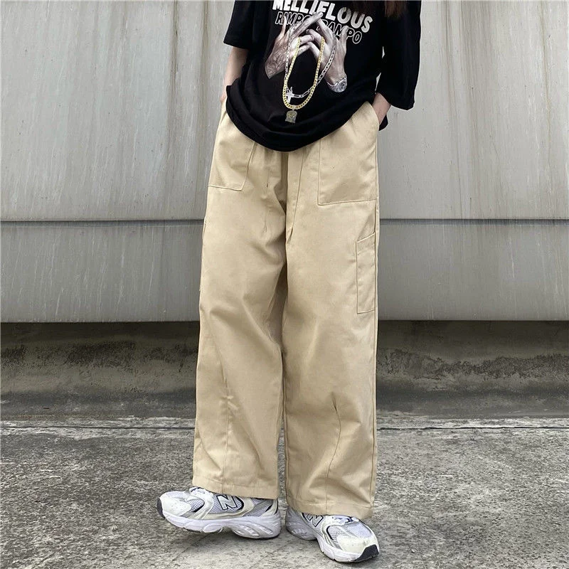 Loose Straight Pants Mens Trousers 