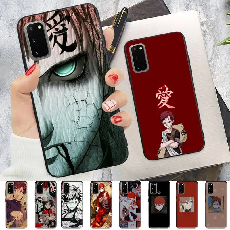 

BANDAI Naruto Gaara Phone Case for Samsung S10 21 20 9 8 plus lite S20 UlTRA 7edge
