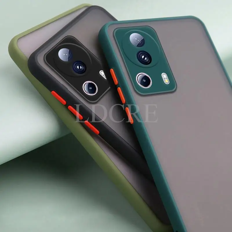 

For Xiaomi 13 Lite Case Silicone TPU Matte Cover For Xiaomi 13 Lite 12 Lite 13 Pro 12T Case Mi 13 Lite Capa Protect Clear Rubber