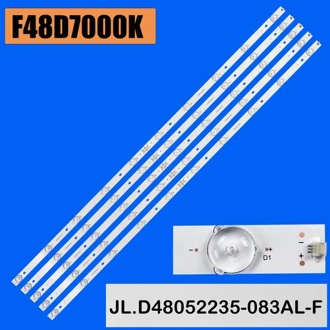 1/2/5 Комплект светодиодной подсветки Strio JL.D48052235-083AR-F JL.D48052235-083AL-F Для F48D7000K F48D8000K