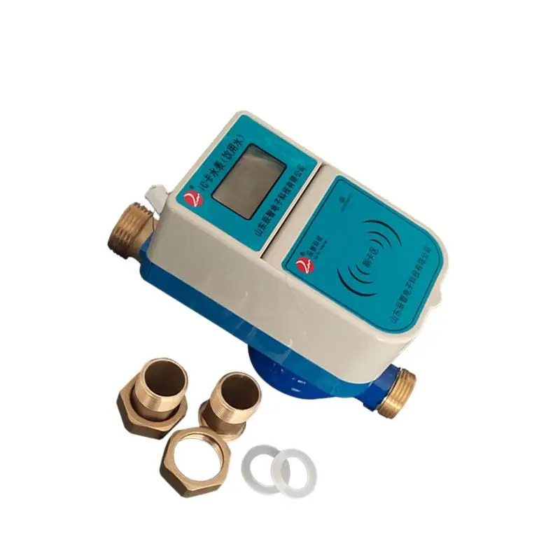 

dry-dial single jet domestic impulse prepaid ic card water meter dn15-25mm