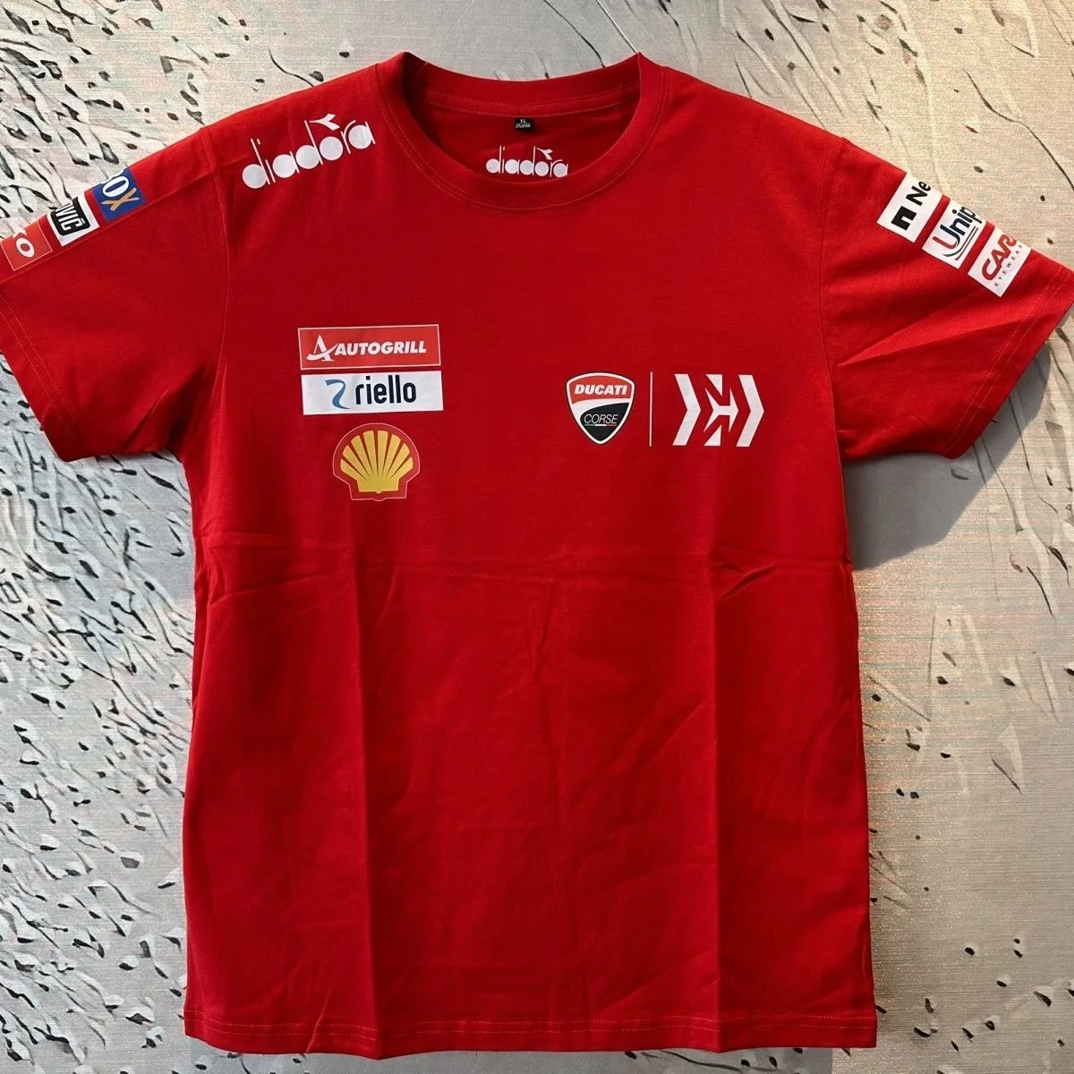 

2023 New summer all-match printed Ducatis T-shirt racing suit short shoulders casual and comfortable