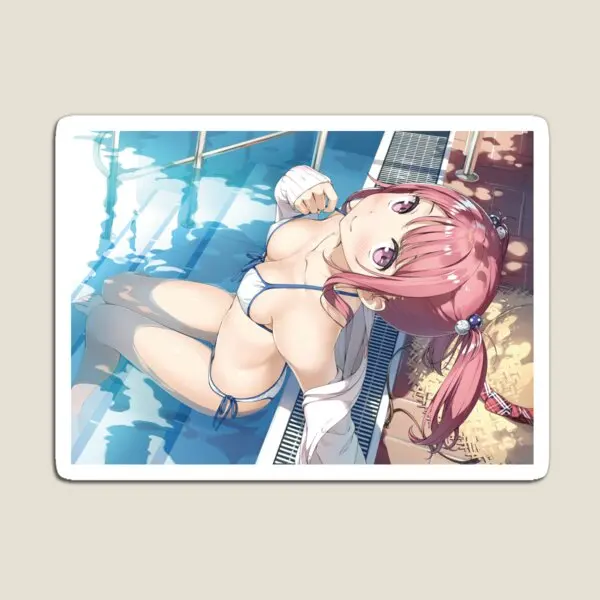 

Poolside Magnet Colorful Toy Baby for Fridge Organizer Children Magnetic Stickers Funny Kids Holder Decor Refrigerator Home