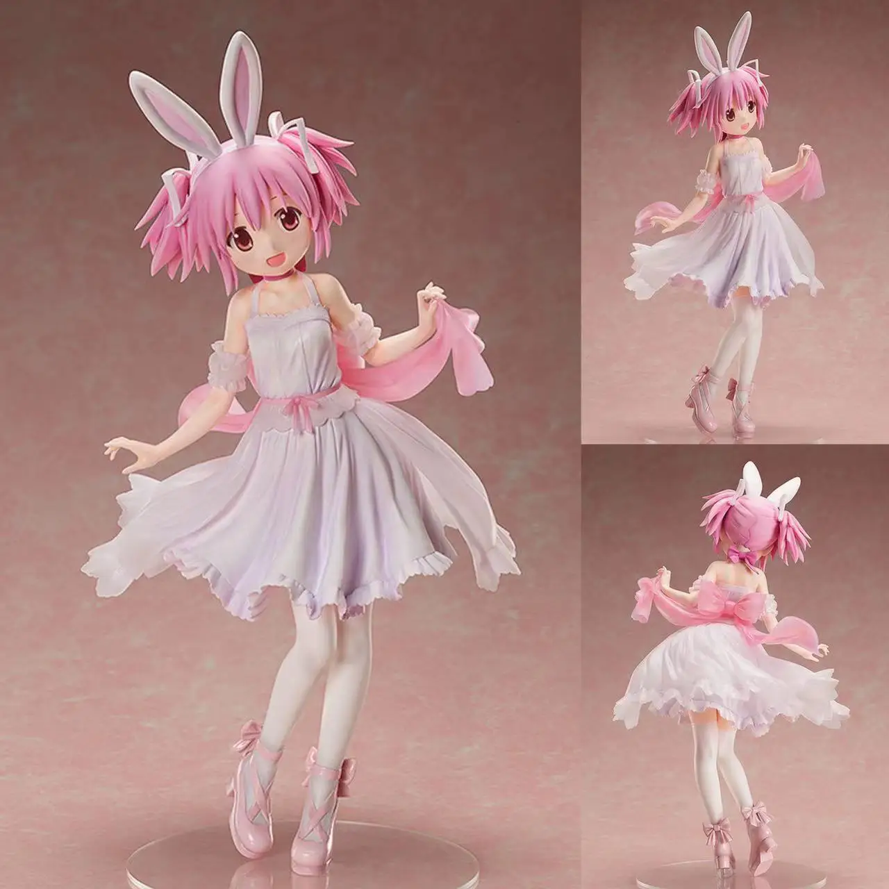 Экшн-фигурки Puella Magi Madoka Magica Kaname Madoka Kaninchen ohr Ver, 41 см, ПВХ, аниме, аберская модель, фантастика, аберген, Самм