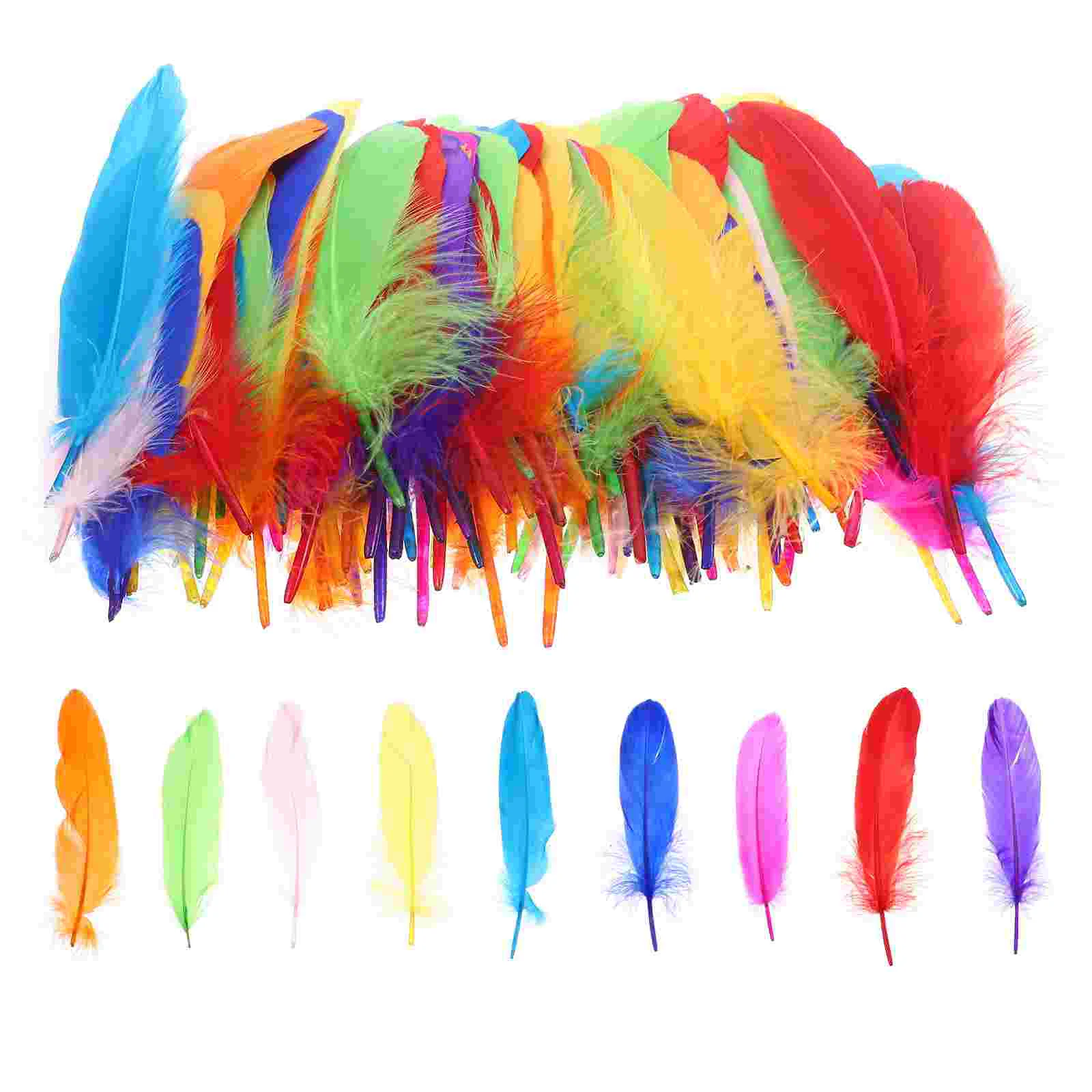 

120Pcs Decorative Goose Plume DIY Craft Wedding Plume Decoration for Dreamcatcher Making