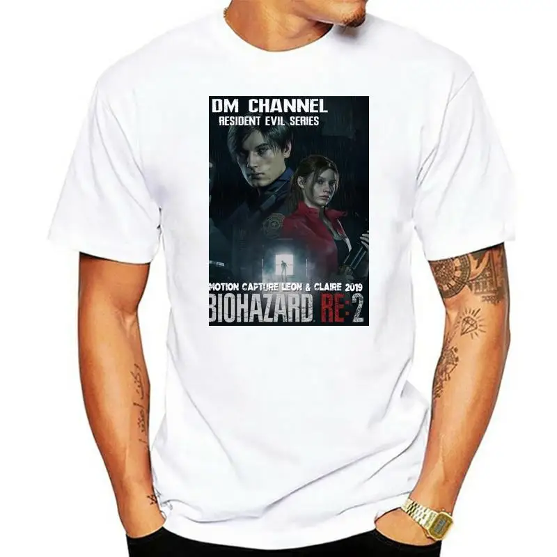 

Slimerland Short-Sleeve Cotton resident-evil-2-poster- Tshirt for Men
