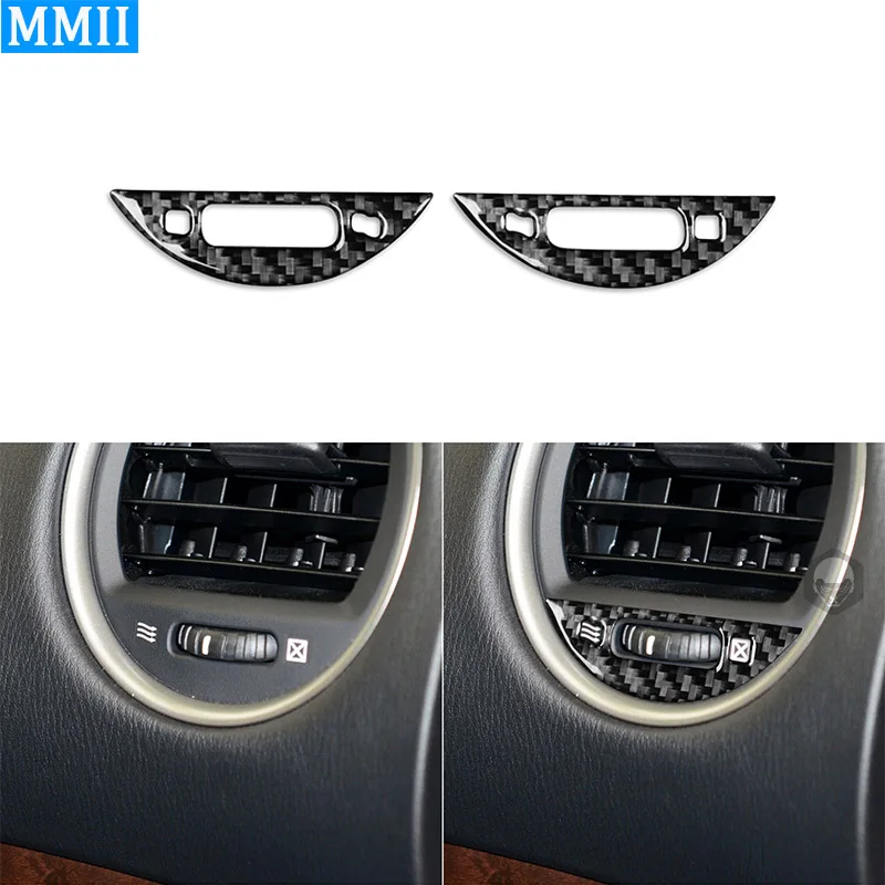 

Для Infiniti JX 2013 QX60 2014-2016 натуральное углеродное волокно Кондиционер Выход Автомобильный Стайлинг отделка крышка Украшение вентиляционная на...