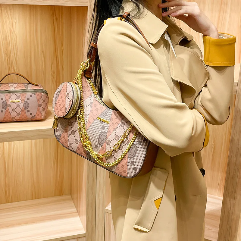 Модная женская сумка через плечо из воловьей кожи с мягким клетчатым узором