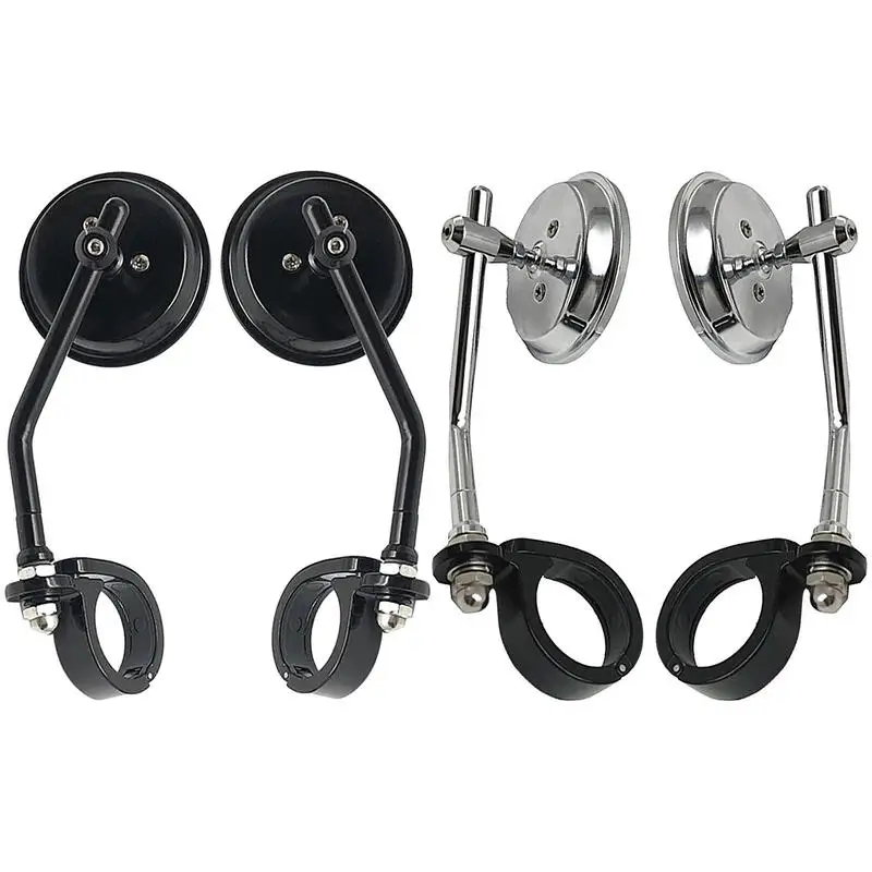 

Motorcycle Mirrors For Handlebars Motorcycle Circle Converted Rear View Vintage Aluminum Frame Motorcycle Side Mirrors Vehicle