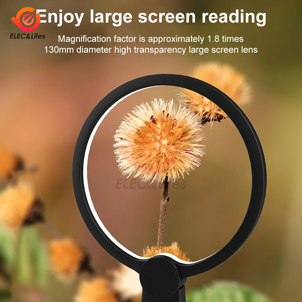 Увеличительное стекло перезаряжаемая лупа увеличительное увеличение страницы